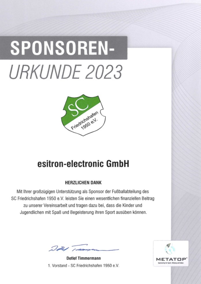 Sponsoren_Urkunde SC FN 2023