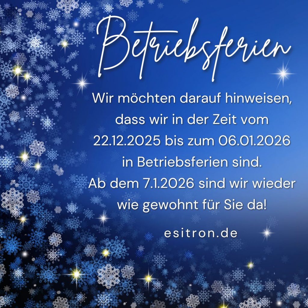 Betriebsferien 2025-26