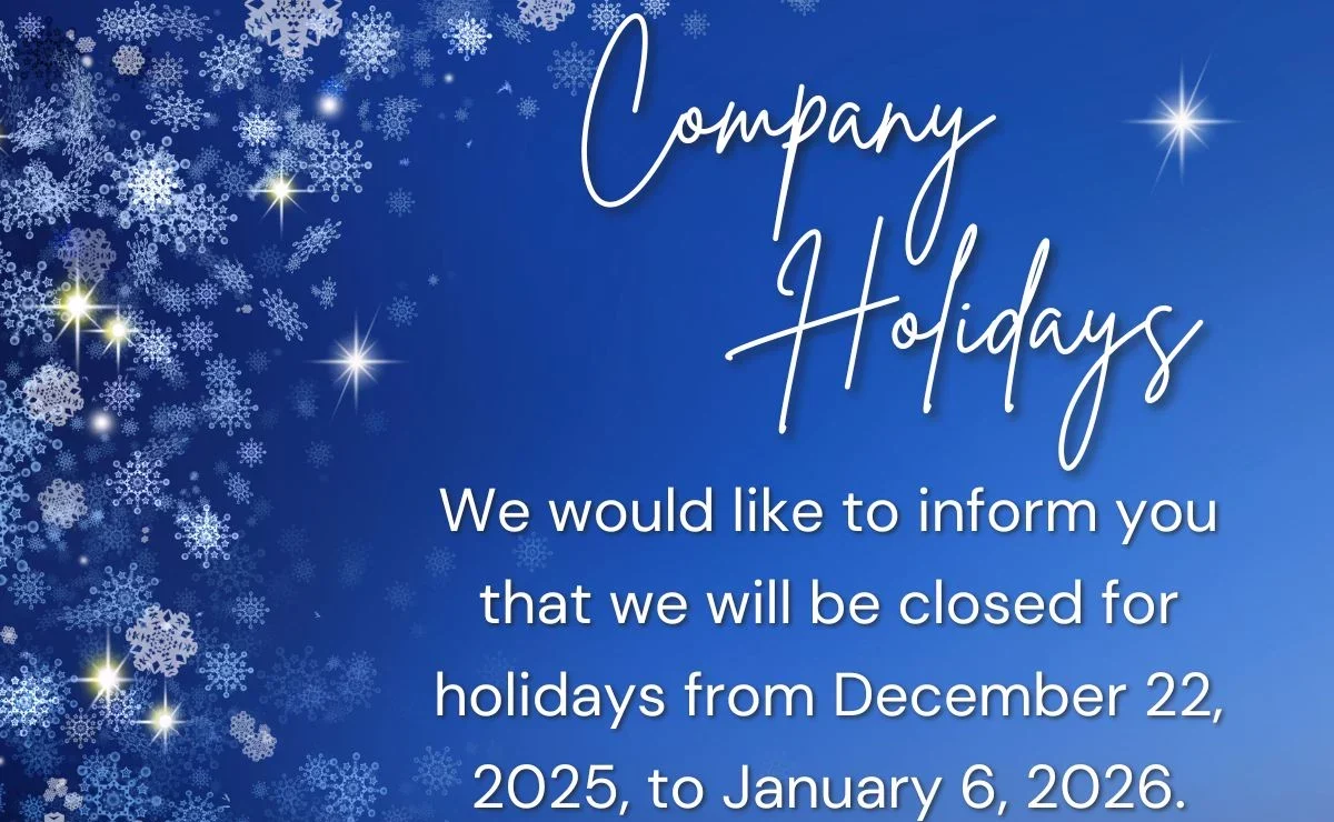 Company Holidays 2025-26