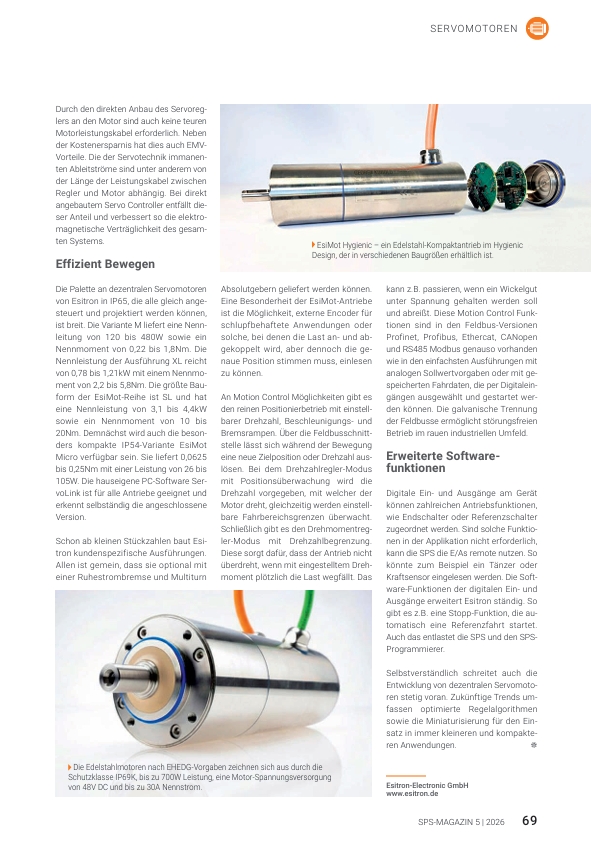 esitron Artikel SPS Magazin 5 26 S.69 cdn.tedo.be