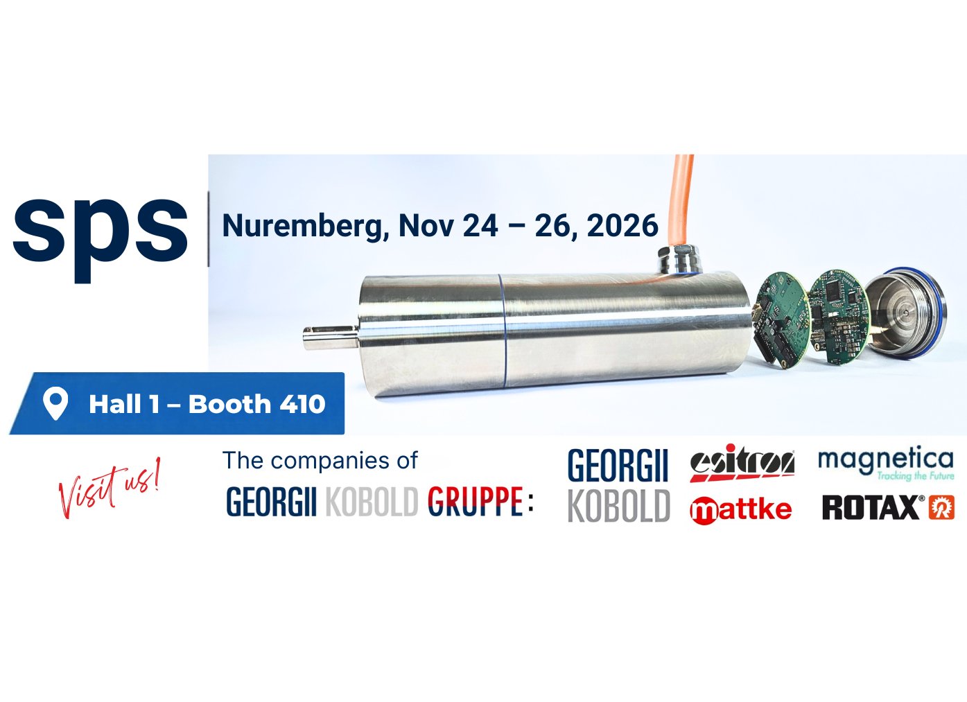 Trade Show Announcement sps 2026 Georgii Kobold Group Hall 1 Booth 410