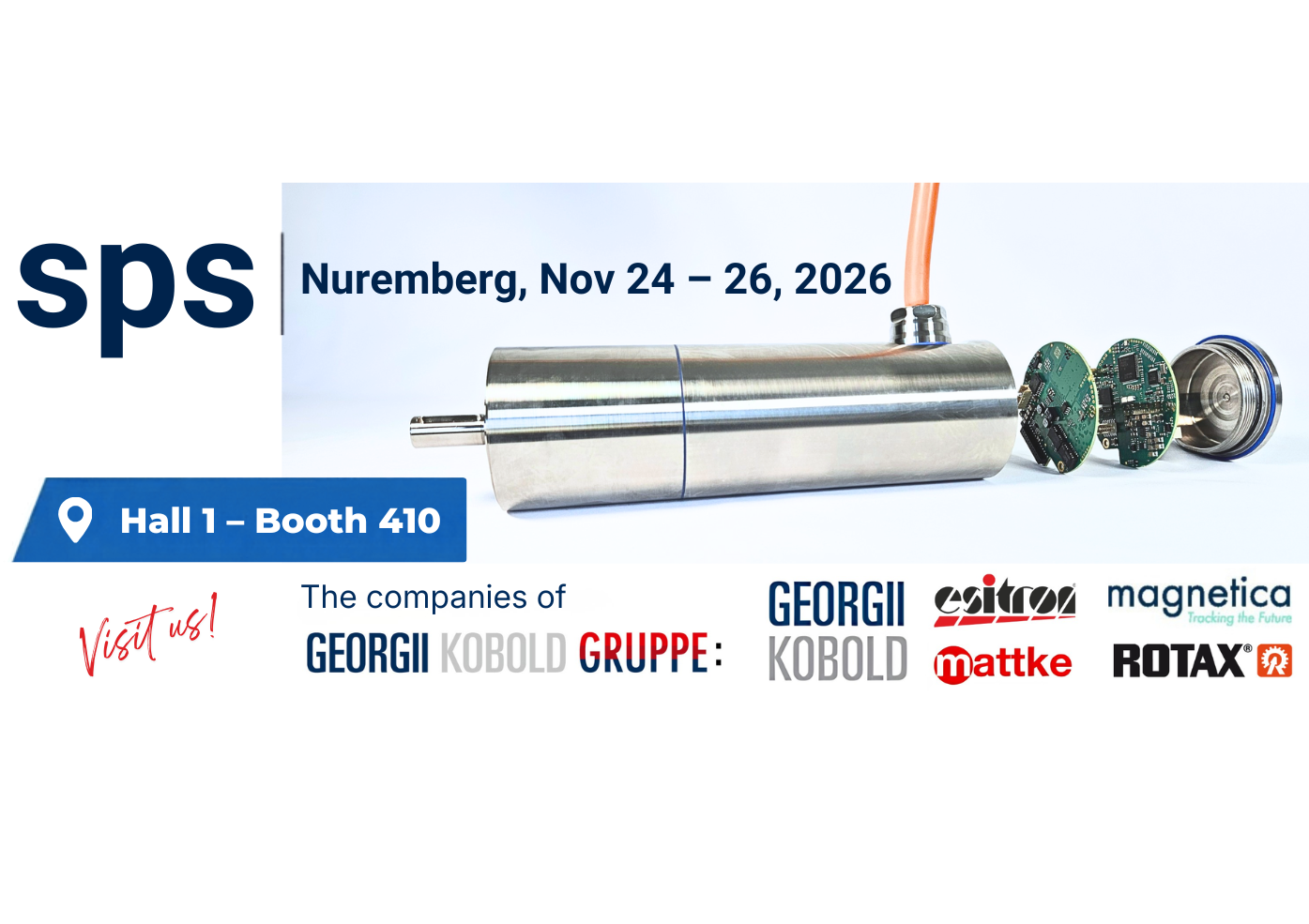 Trade Show Announcement sps 2026 Georgii Kobold Group Hall 1 Booth 410